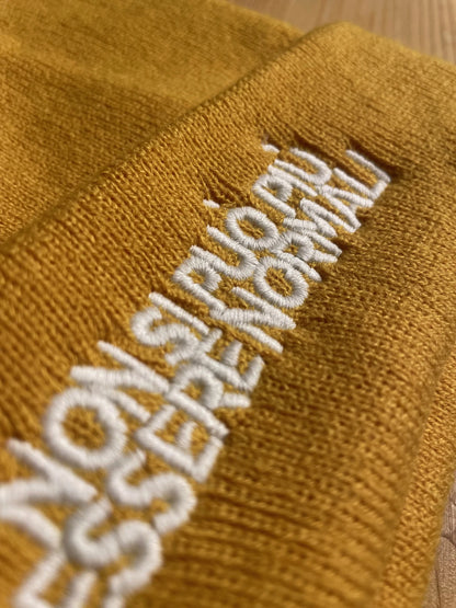 NON SI PUO' PIU' ESSERE NORMALI